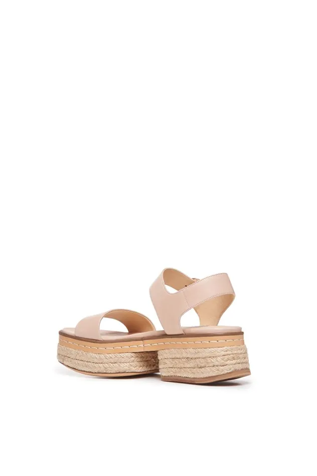 Women Platforms Gabriela Hearst Ryka Braided Sandal In Blush Leather