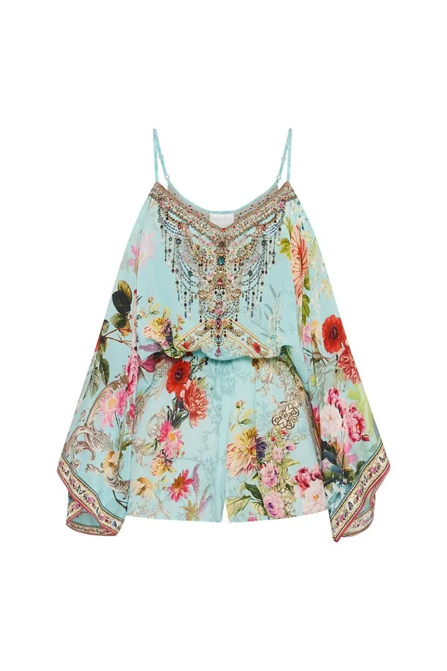 Women Playsuits and Jumpsuits Camilla Drop Shoulder Playsuit A Royal Stitch Up