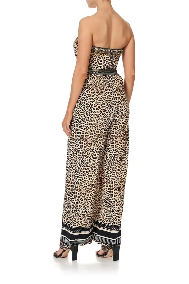 Women Playsuits and Jumpsuits Camilla Tie Waist Strapless Jumpsuit Sex Kitten