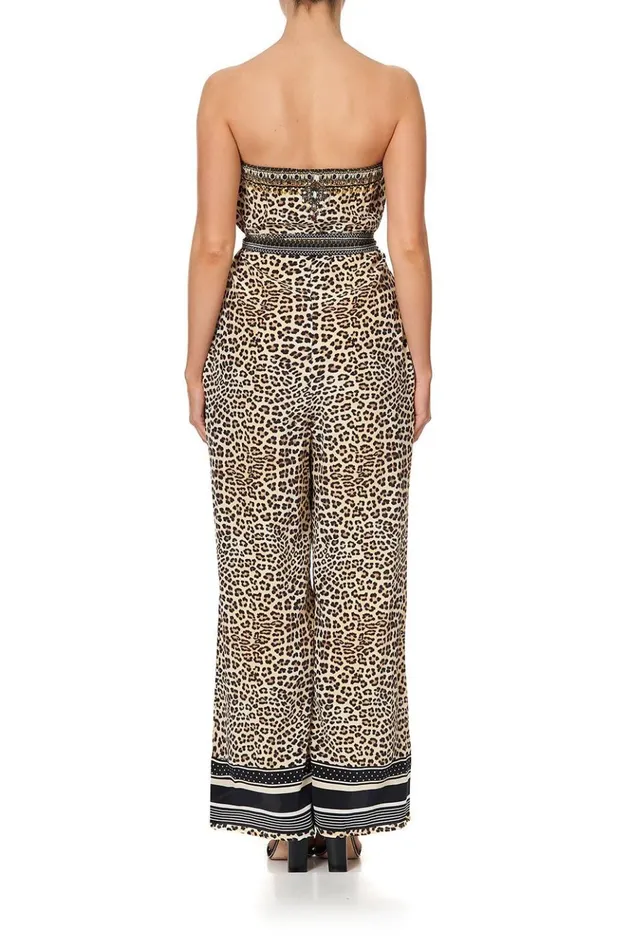 Women Playsuits and Jumpsuits Camilla Tie Waist Strapless Jumpsuit Sex Kitten