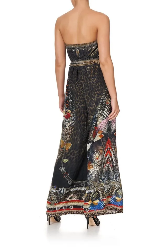 Women Playsuits and Jumpsuits Camilla Tie Waist Strapless Jumpsuit Treasure Chaser