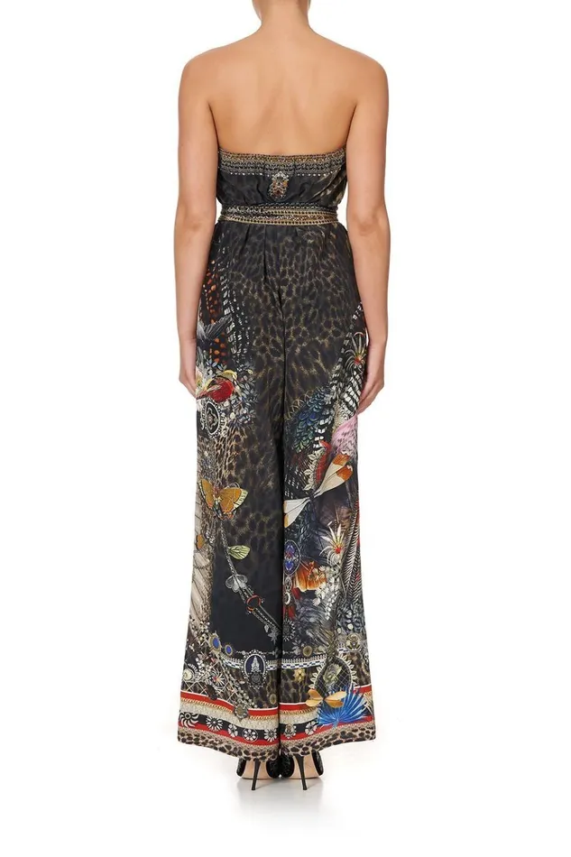 Women Playsuits and Jumpsuits Camilla Tie Waist Strapless Jumpsuit Treasure Chaser