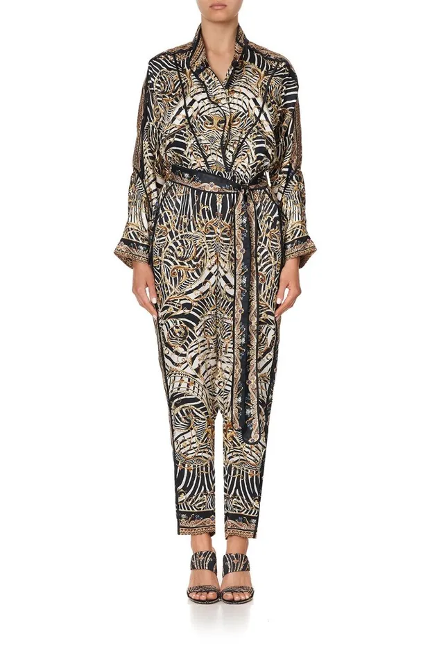 Women Playsuits and Jumpsuits Camilla Zip Front Panel Jumpsuit Night Waiting For Day