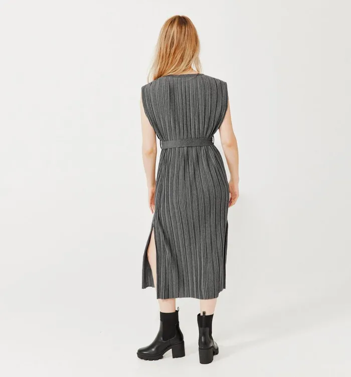 Women Pleat Jersey Dress 8211 Dark Grey Promod Dresses Women Pleat Jersey Dress 8211 Dark Grey Promod Dresses
