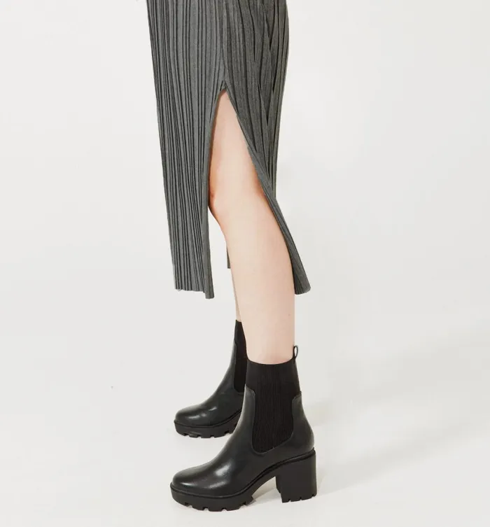 Women Pleat Jersey Dress 8211 Dark Grey Promod Dresses Women Pleat Jersey Dress 8211 Dark Grey Promod Dresses