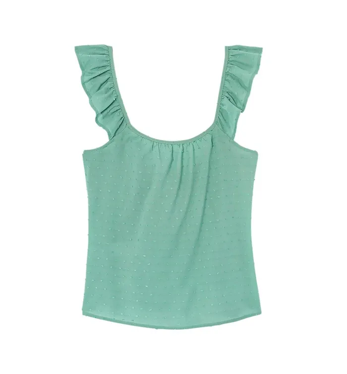 Women Plumetis Cotton Top 8211 Opaline Promod Tops Women Plumetis Cotton Top 8211 Opaline Promod Tops