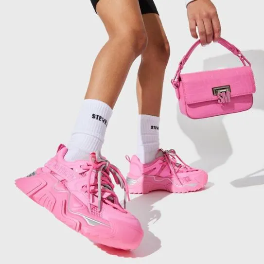 Women POWER PINK Pink Steve Madden Sneakers Women POWER PINK Pink Steve Madden Sneakers