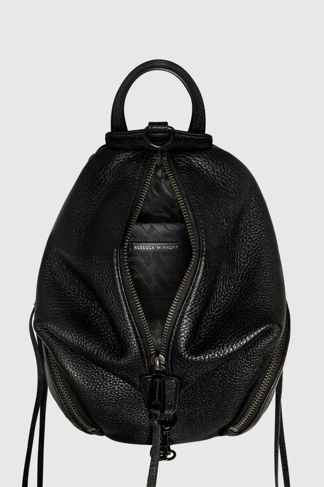 Women Rebecca Minkoff Backpacks Convertible Mini Julian Backpack Blackblack Shellac