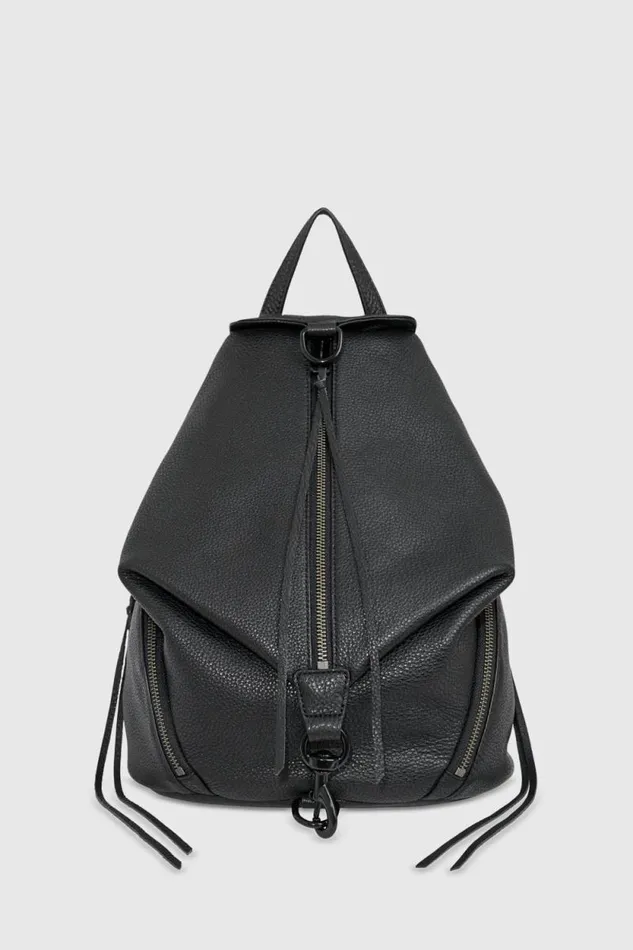 Women Rebecca Minkoff Backpacks Julian Backpack Blackblack Shellac