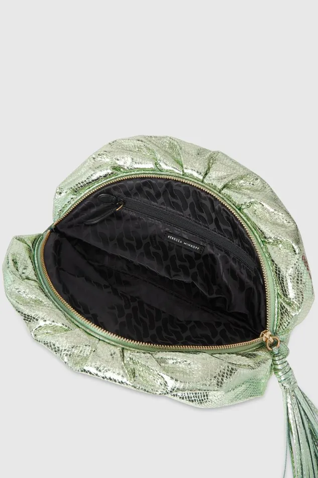 Women Rebecca Minkoff Clutches Ruched Clutch Mintantique Brass Women Rebecca Minkoff Clutches Ruched Clutch Mintantique Brass
