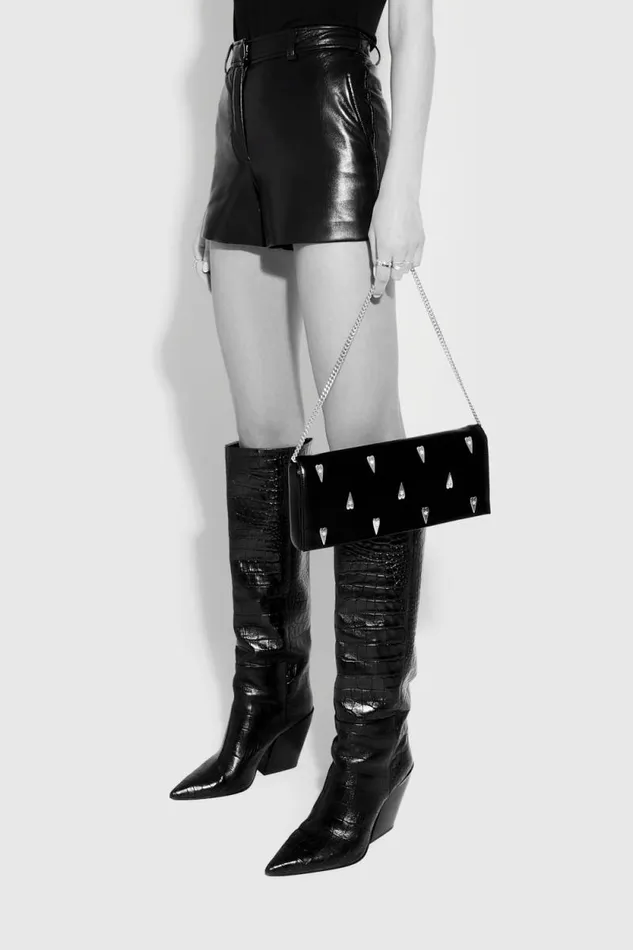 Women Rebecca Minkoff Clutches Slim Clutch With Heart Studs Blackheart Studs Women Rebecca Minkoff Clutches Slim Clutch With Heart Studs Blackheart Studs