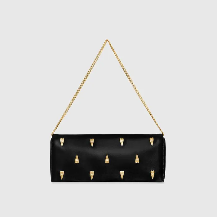 Women Rebecca Minkoff Clutches Slim Clutch With Heart Studs Blackheart Studs Women Rebecca Minkoff Clutches Slim Clutch With Heart Studs Blackheart Studs