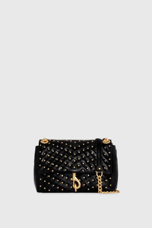 Women Rebecca Minkoff Crossbody Bags Edie Crossbody With Star Studs Blackstar Studs