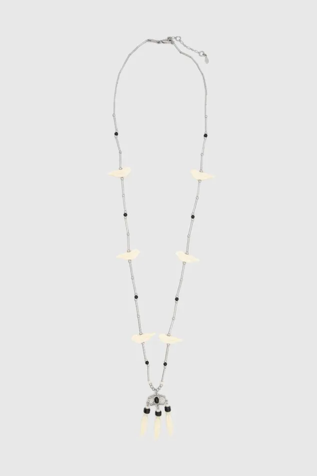 Women Rebecca Minkoff Jewelry Western Bird Fringe Necklace