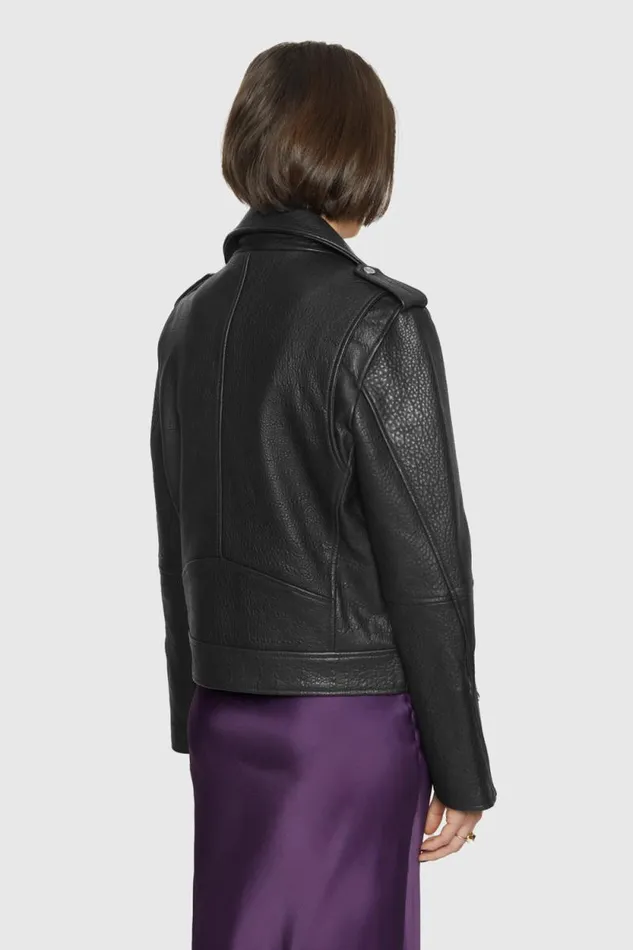 Women Rebecca Minkoff Leather Jett Moto Black Women Rebecca Minkoff Leather Jett Moto Black