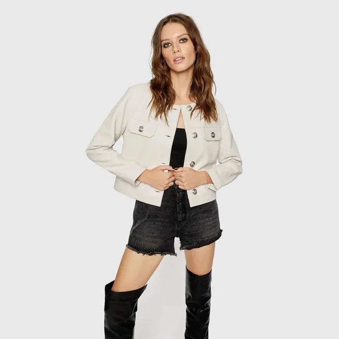 Women Rebecca Minkoff Outerwear Taryn Jacket White Women Rebecca Minkoff Outerwear Taryn Jacket White