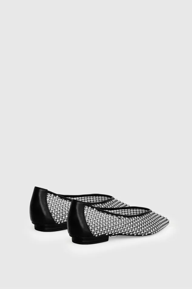 Women Rebecca Minkoff Shoes Crystal Ballet Flat Black Women Rebecca Minkoff Shoes Crystal Ballet Flat Black