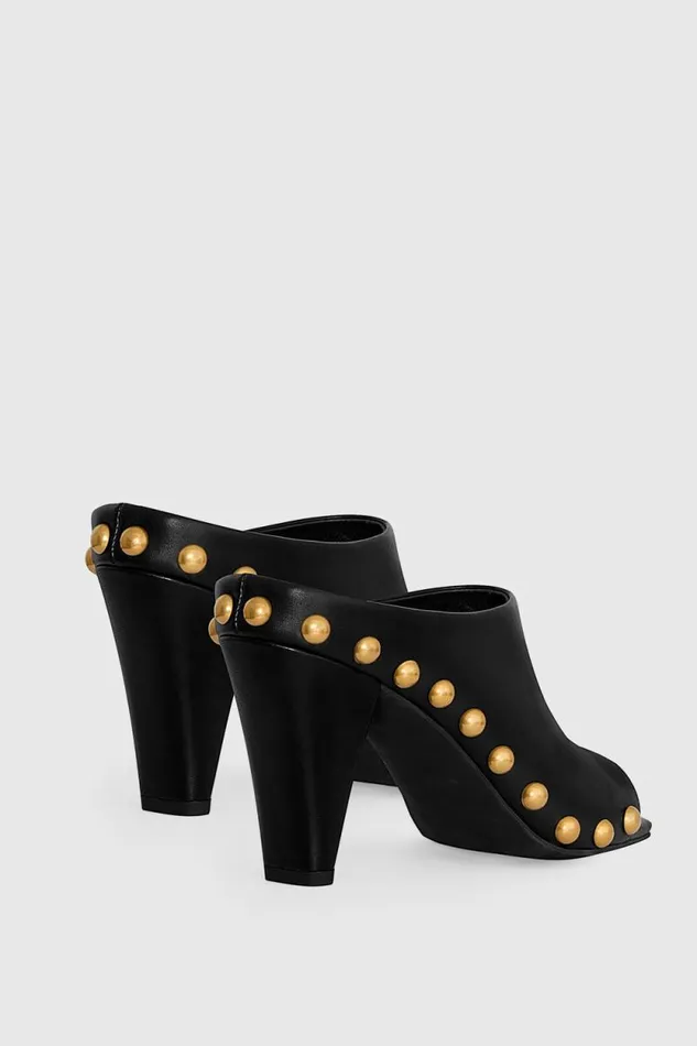 Women Rebecca Minkoff Shoes Milan Stud Mule Black Women Rebecca Minkoff Shoes Milan Stud Mule Black