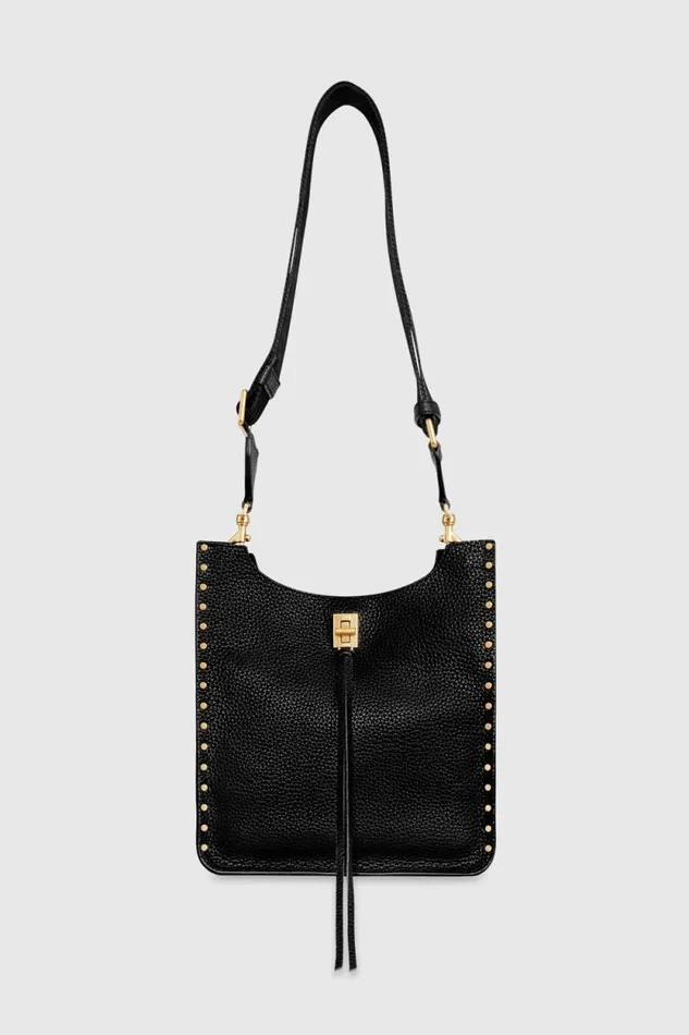 Women Rebecca Minkoff Shoulder Bags Darren Medium Feed Black
