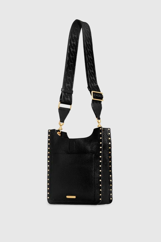 Women Rebecca Minkoff Shoulder Bags Darren Medium Feed Black Women Rebecca Minkoff Shoulder Bags Darren Medium Feed Black