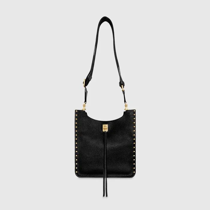 Women Rebecca Minkoff Shoulder Bags Darren Medium Feed Black Women Rebecca Minkoff Shoulder Bags Darren Medium Feed Black