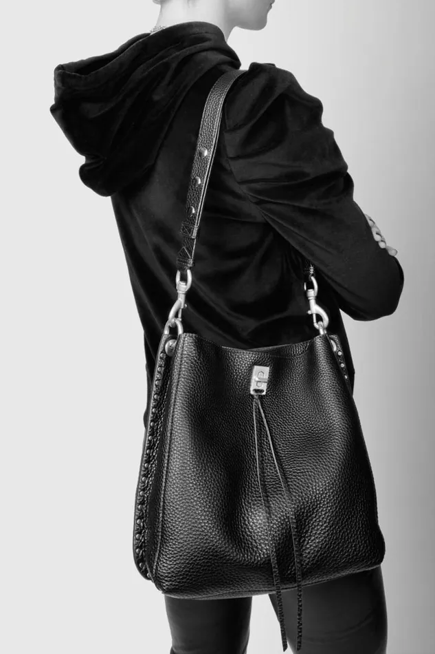 Women Rebecca Minkoff Shoulder Bags Darren Shoulder Bag Blackantique Brass Women Rebecca Minkoff Shoulder Bags Darren Shoulder Bag Blackantique Brass