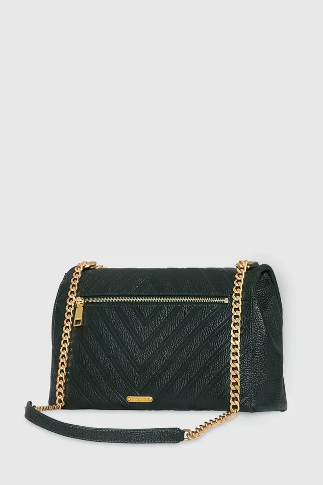 Women Rebecca Minkoff Shoulder Bags Edie Embossed Large Shoulder Dark Envy Women Rebecca Minkoff Shoulder Bags Edie Embossed Large Shoulder Dark Envy