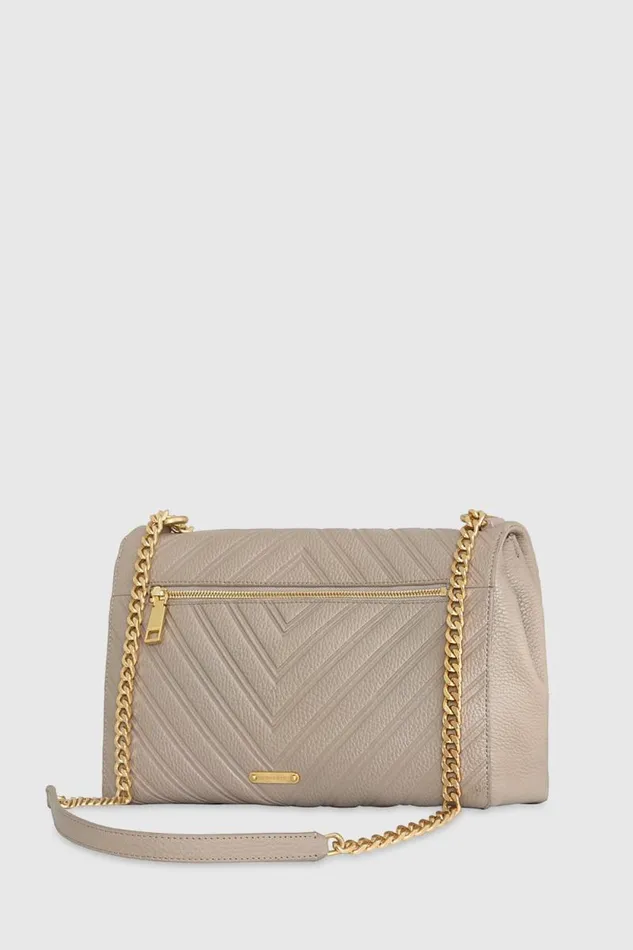 Women Rebecca Minkoff Shoulder Bags Edie Embossed Large Shoulder Oyster Women Rebecca Minkoff Shoulder Bags Edie Embossed Large Shoulder Oyster
