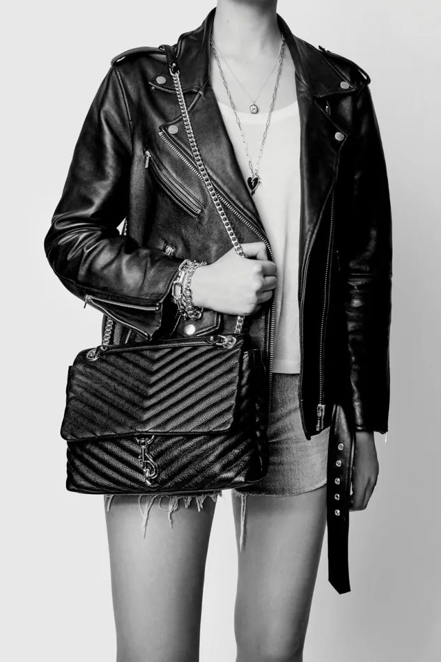 Women Rebecca Minkoff Shoulder Bags Edie Flap Shoulder Bag Blackantique Brass Women Rebecca Minkoff Shoulder Bags Edie Flap Shoulder Bag Blackantique Brass
