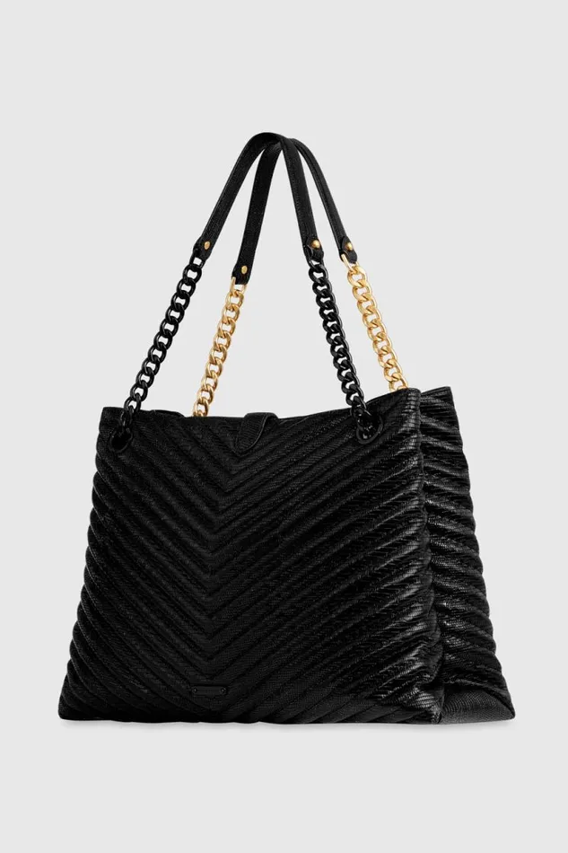 Women Rebecca Minkoff Shoulder Bags Edie Tote Blackmulti Women Rebecca Minkoff Shoulder Bags Edie Tote Blackmulti