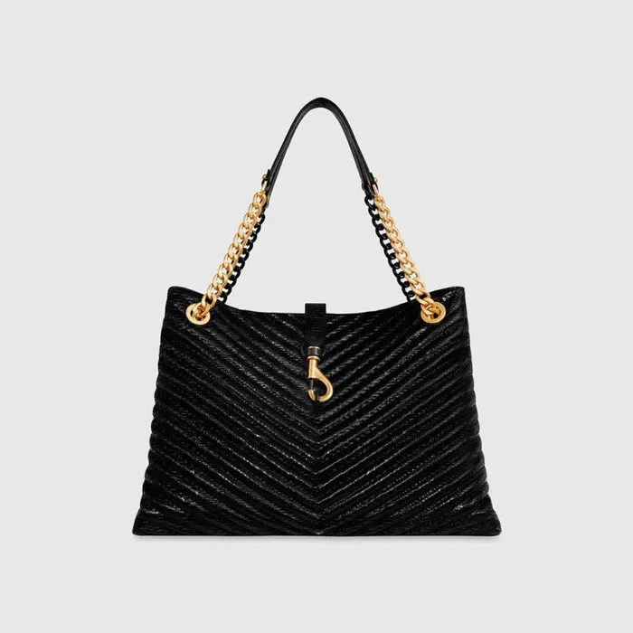 Women Rebecca Minkoff Shoulder Bags Edie Tote Blackmulti Women Rebecca Minkoff Shoulder Bags Edie Tote Blackmulti