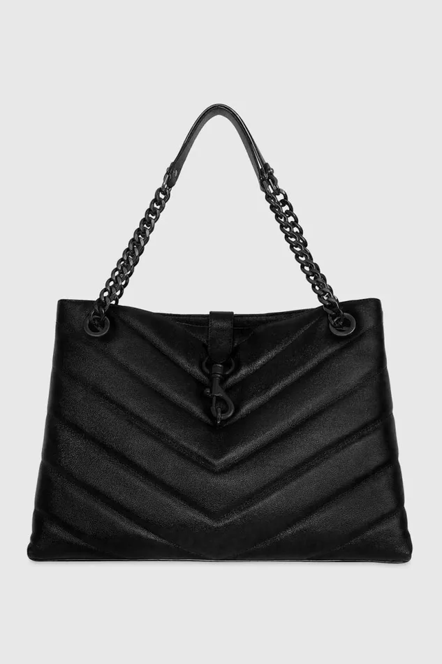 Women Rebecca Minkoff Tote Bags Edie Maxi Tote Black