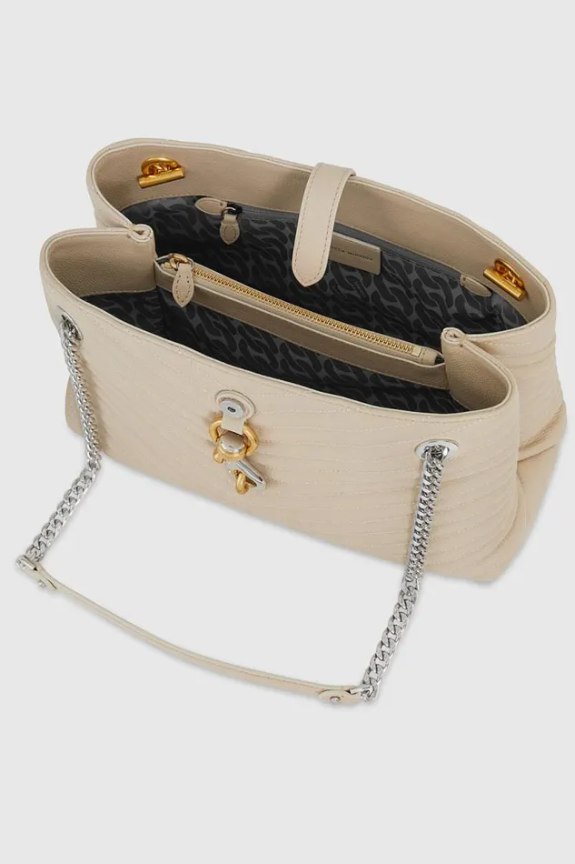Women Rebecca Minkoff Tote Bags Edie Medium Tote Stone Women Rebecca Minkoff Tote Bags Edie Medium Tote Stone