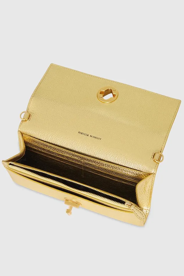 Women Rebecca Minkoff Wallets G Wallet Crossbody Gold Women Rebecca Minkoff Wallets G Wallet Crossbody Gold