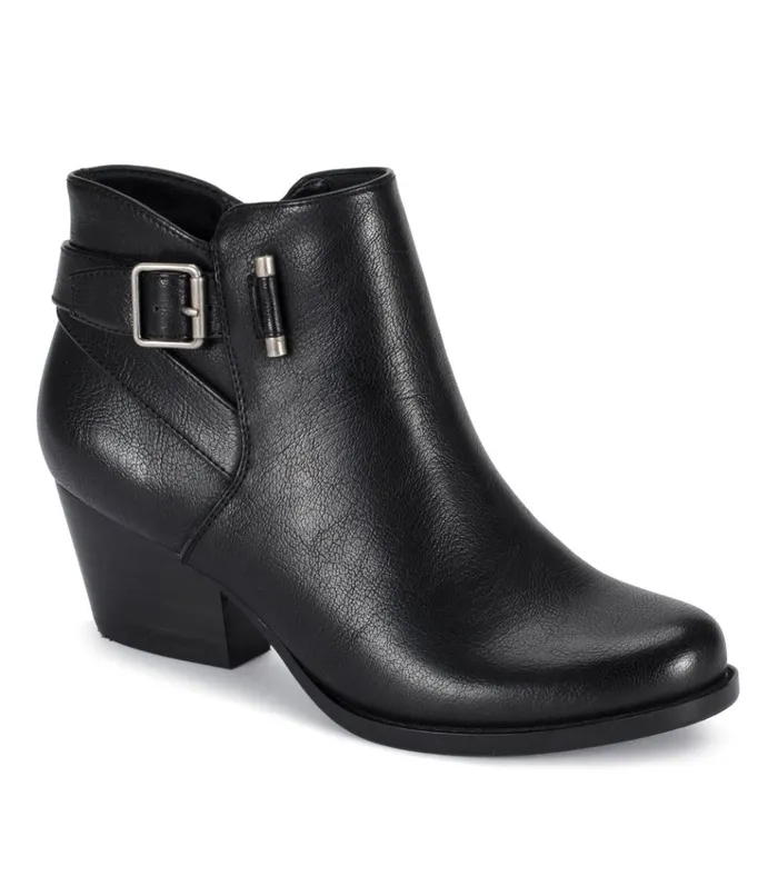 Women Reggie Block Heel Bootie Black Baretraps Booties