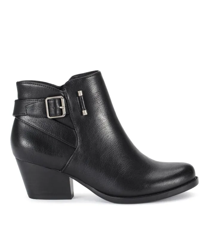 Women Reggie Block Heel Bootie Black Baretraps Booties
