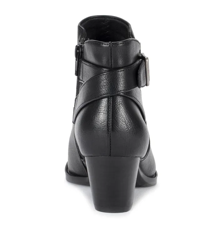 Women Reggie Block Heel Bootie Black Baretraps Booties