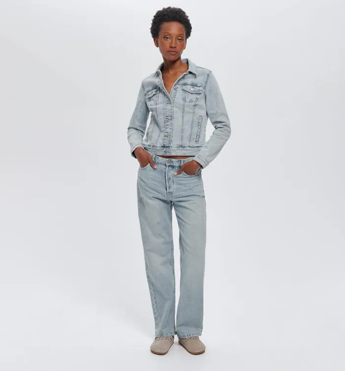 Women Relaxed Denim Jacket 8211 Ultra Faded Denim Promod Jackets