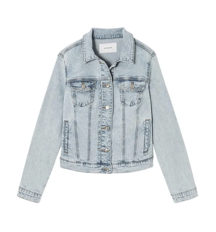 Women Relaxed Denim Jacket 8211 Ultra Faded Denim Promod Jackets