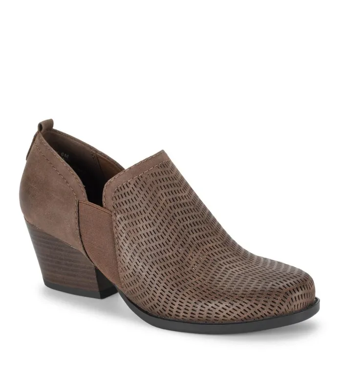 Women Ridgely Block Heel Bootie Dark Taupe Baretraps Booties