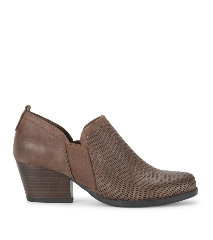 Women Ridgely Block Heel Bootie Dark Taupe Baretraps Booties