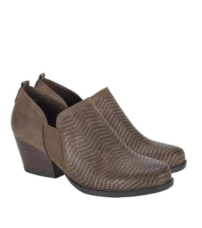 Women Ridgely Block Heel Bootie Dark Taupe Baretraps Booties