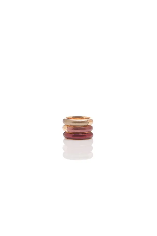 Women Rings Gabriela Hearst Vitreous Green Enamel and 18K Gold Ring