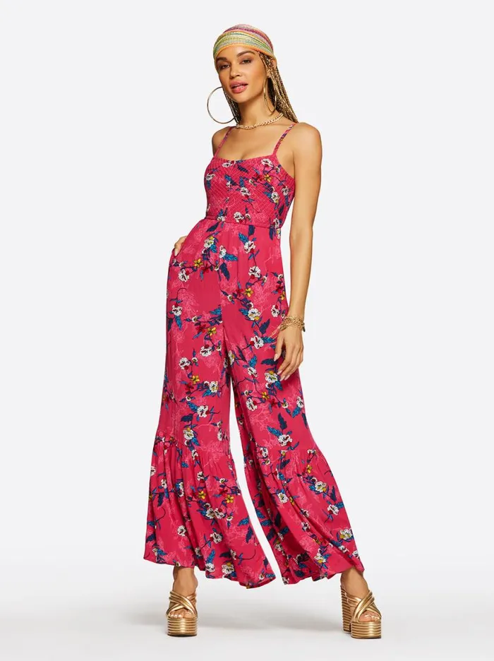 Women Ronan Jumpsuit In Flora Mimic Jessica Simpson Jumpsuits and Rompers