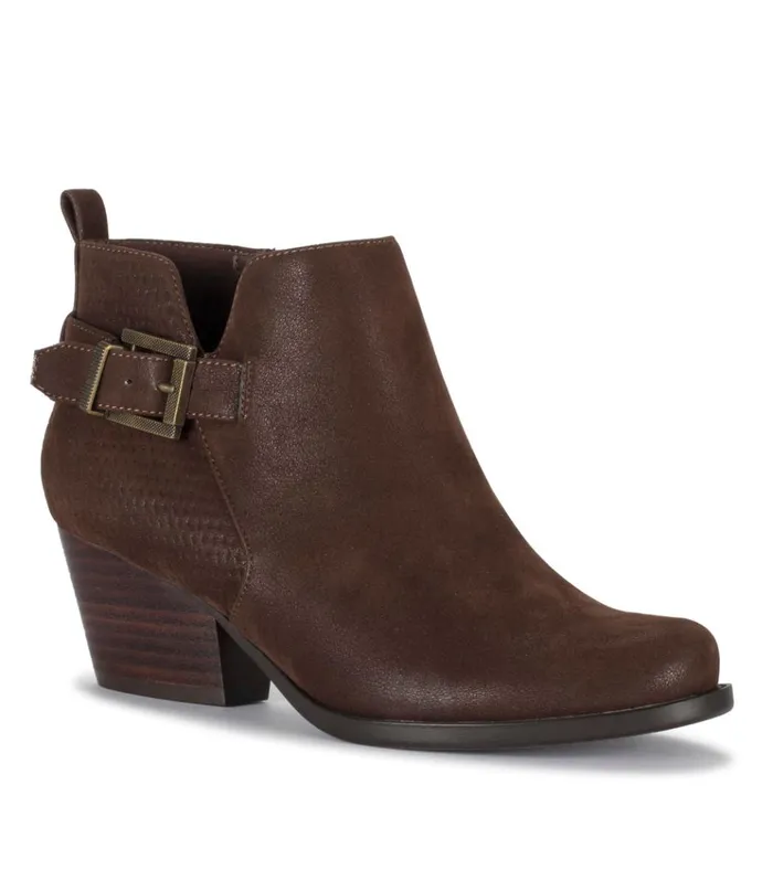Women Rudy Block Heel Bootie Medium Brown Baretraps Booties