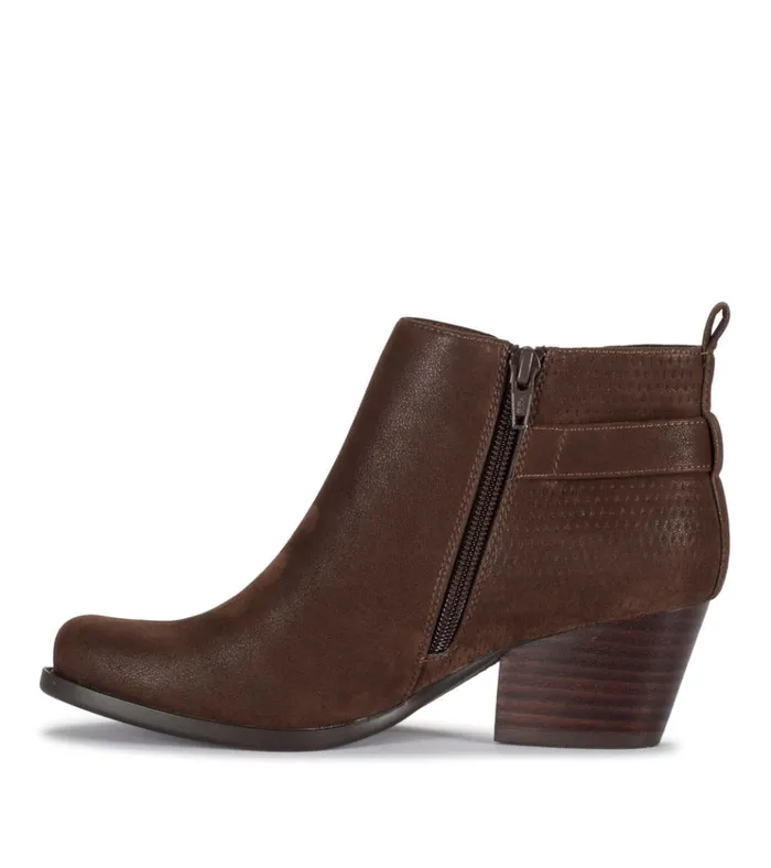 Women Rudy Block Heel Bootie Medium Brown Baretraps Booties