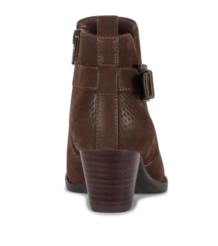 Women Rudy Block Heel Bootie Medium Brown Baretraps Booties