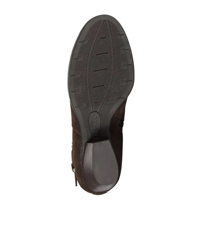 Women Rudy Block Heel Bootie Medium Brown Baretraps Booties