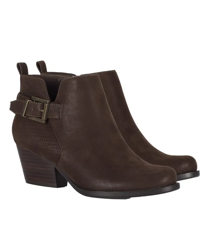 Women Rudy Block Heel Bootie Medium Brown Baretraps Booties