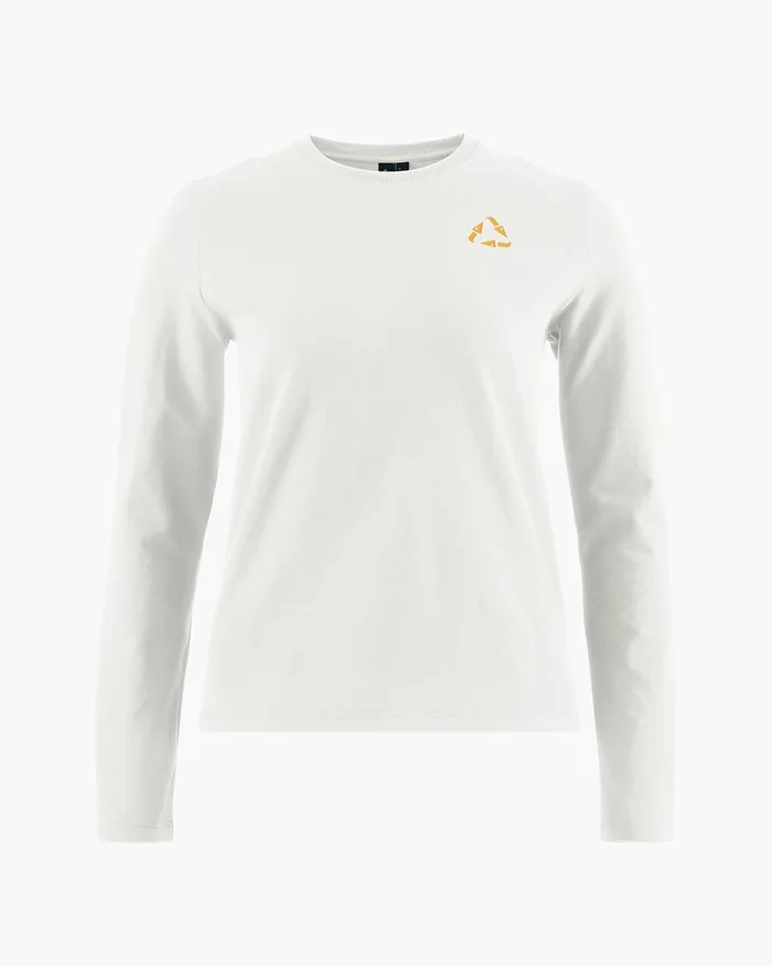 Women Runa Commitment 20 LongSleeve Tee Snow Klttermusen TShirts